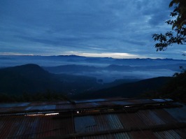 Morgenlyset over Sri Lanka highland